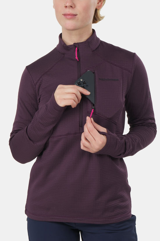 Peak Performance Peak Performance W Trail Polartec Half Zip Fleecetrui Dames