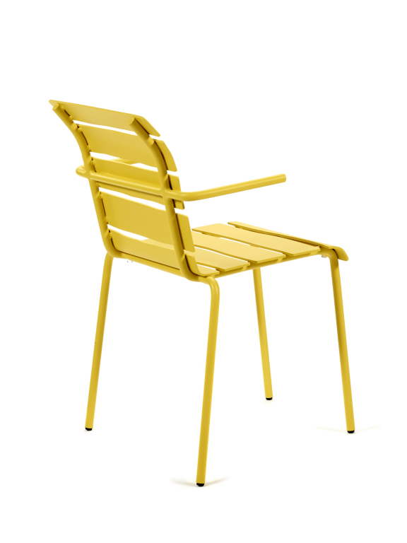 Valerie Objects Aligned tuinstoel met armleuning off white