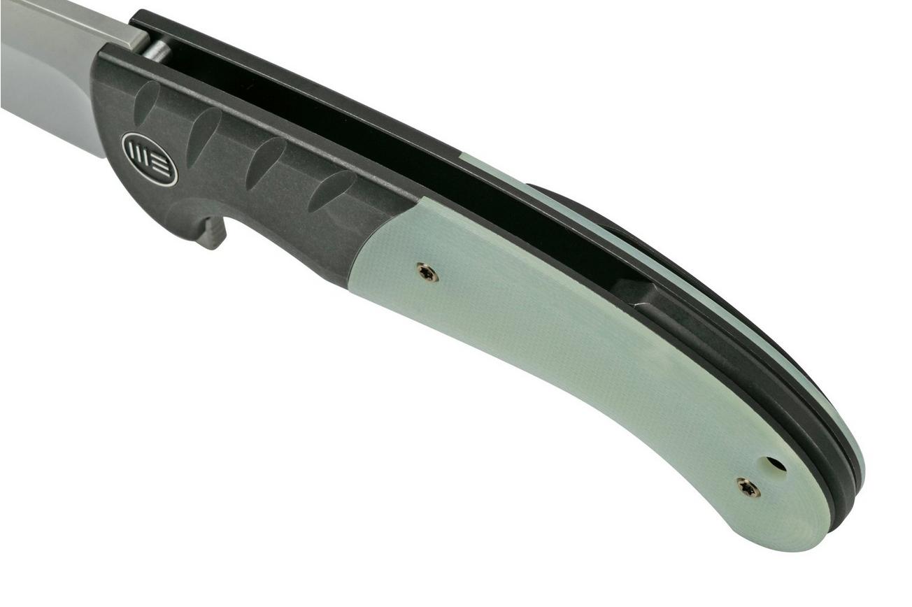 WE Knife Curvaceous WE20012-3 Black Titanium, Natural G10 zakmes, Eric Ochs design