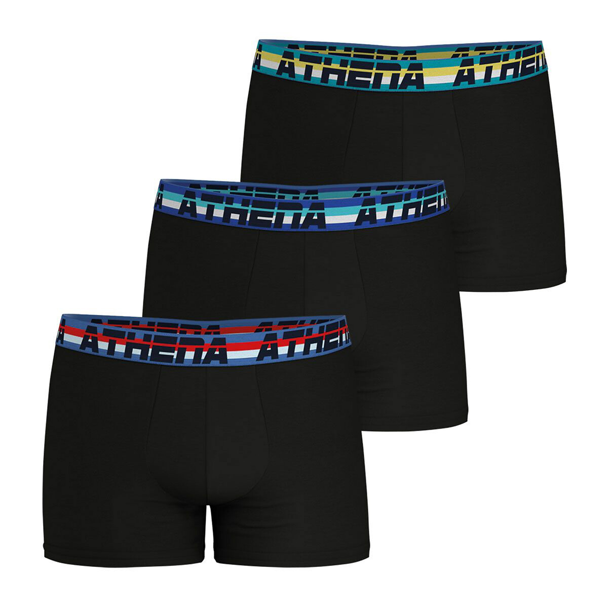 ATHENA<br>Conjunto de 3 cuecas boxer totalmente elásticas