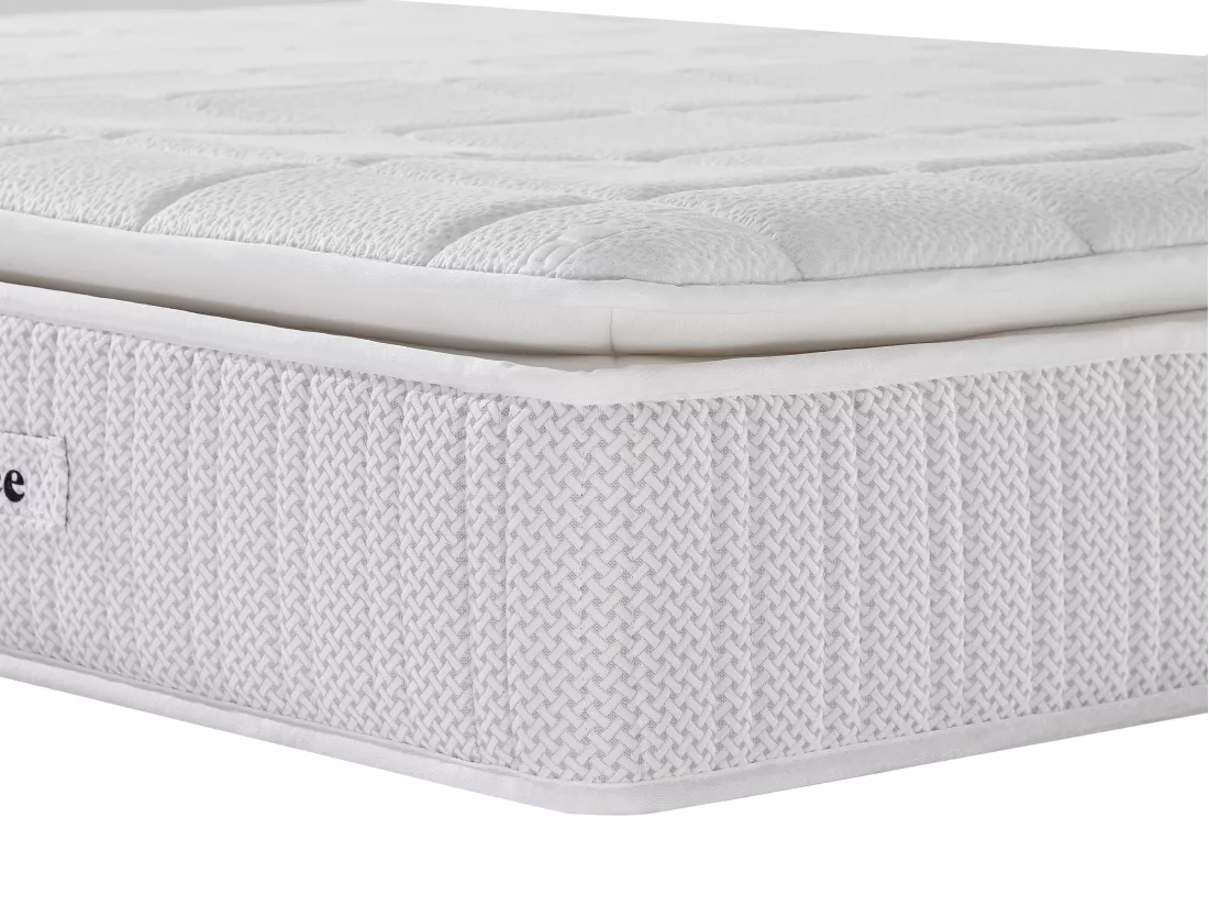 Matelas 160 x 200 cm hybride ressorts ensachés accueil nano ressorts + mémoire de forme ép.32cm - IPOH de YSMÉE