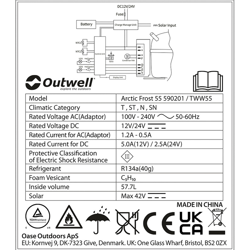 Outwell Arctic Frost 55 Kühlbox