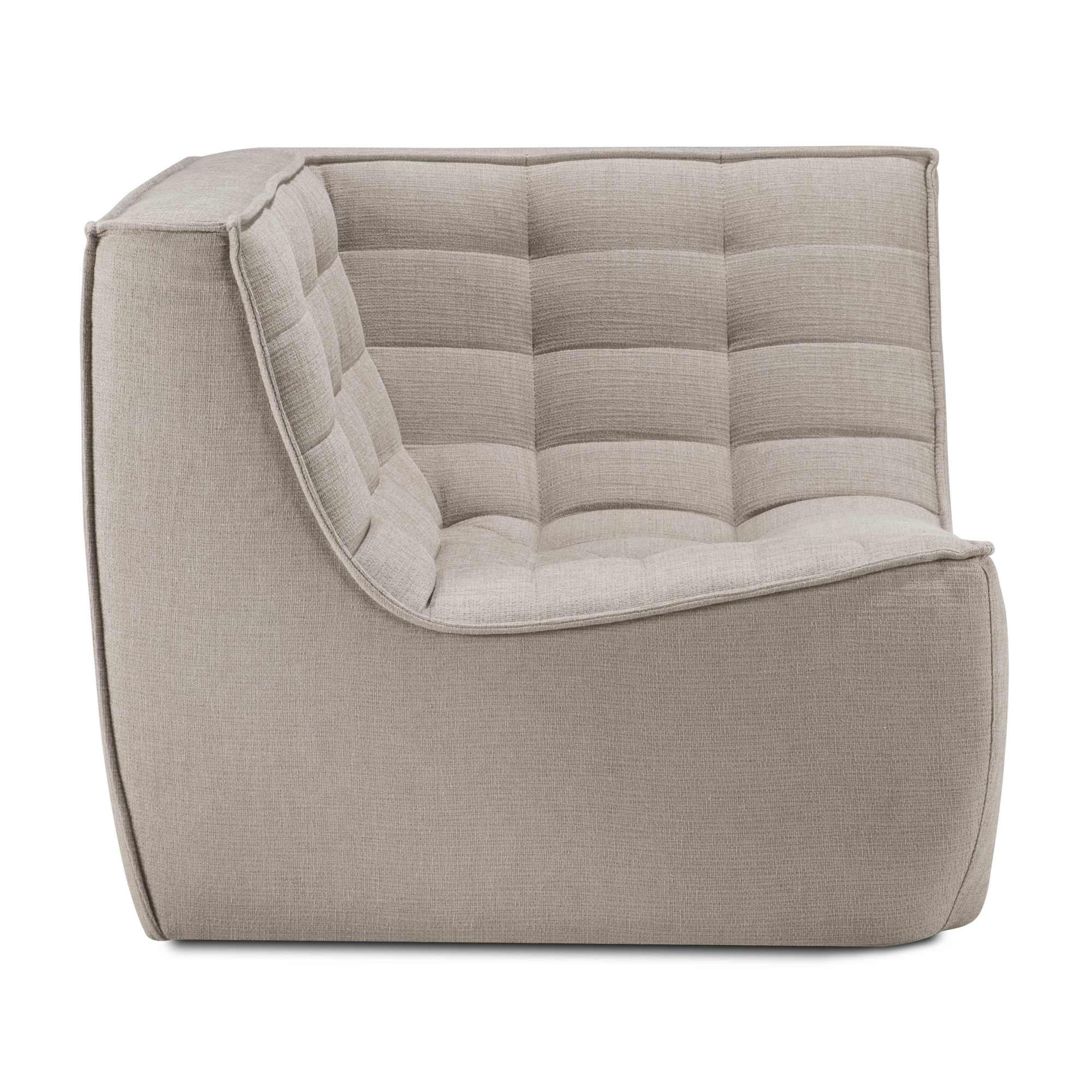 Sofa N701 90° vierkant hoekelement - eco stof ecru