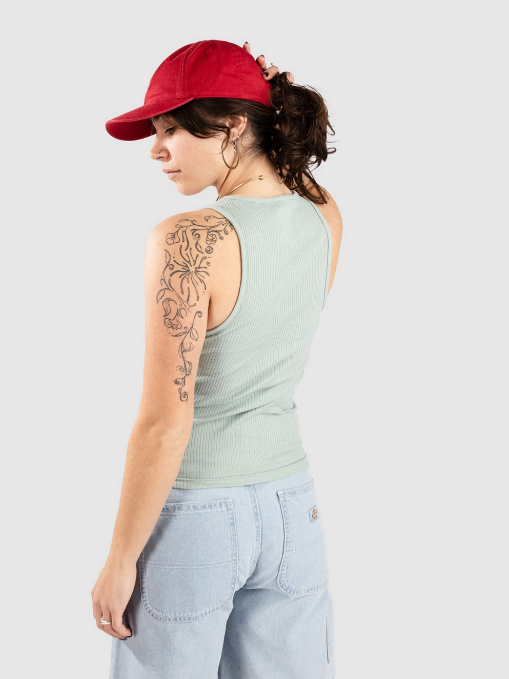 Dickies Rib Tank Top iceberg green