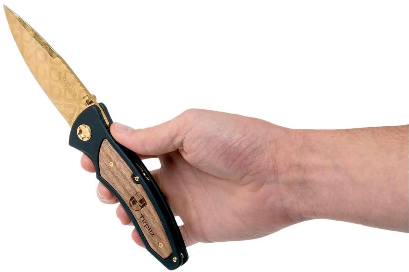Böker Tirpitz Damast Gold Limited Edition 110194DAM zakmes