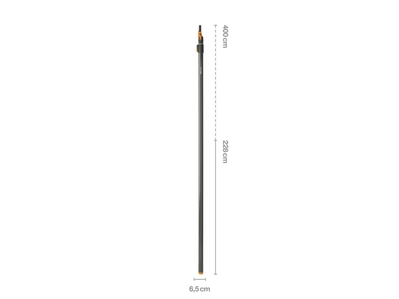 Fiskars QuikFit, Skaft til håndværktøj, Aluminium, Sort, Justerbar, Fiskars, 1,6 kg