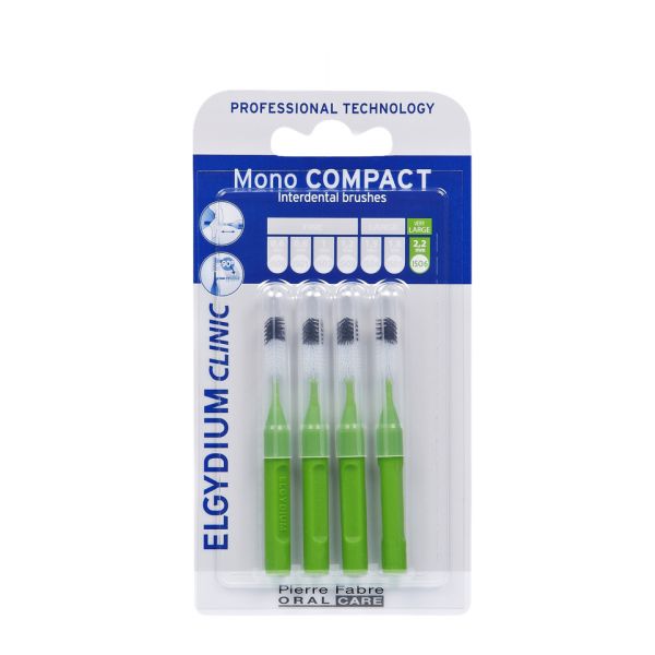 Elgydium Escovilhão Compact Mono Verde 4 Unidades