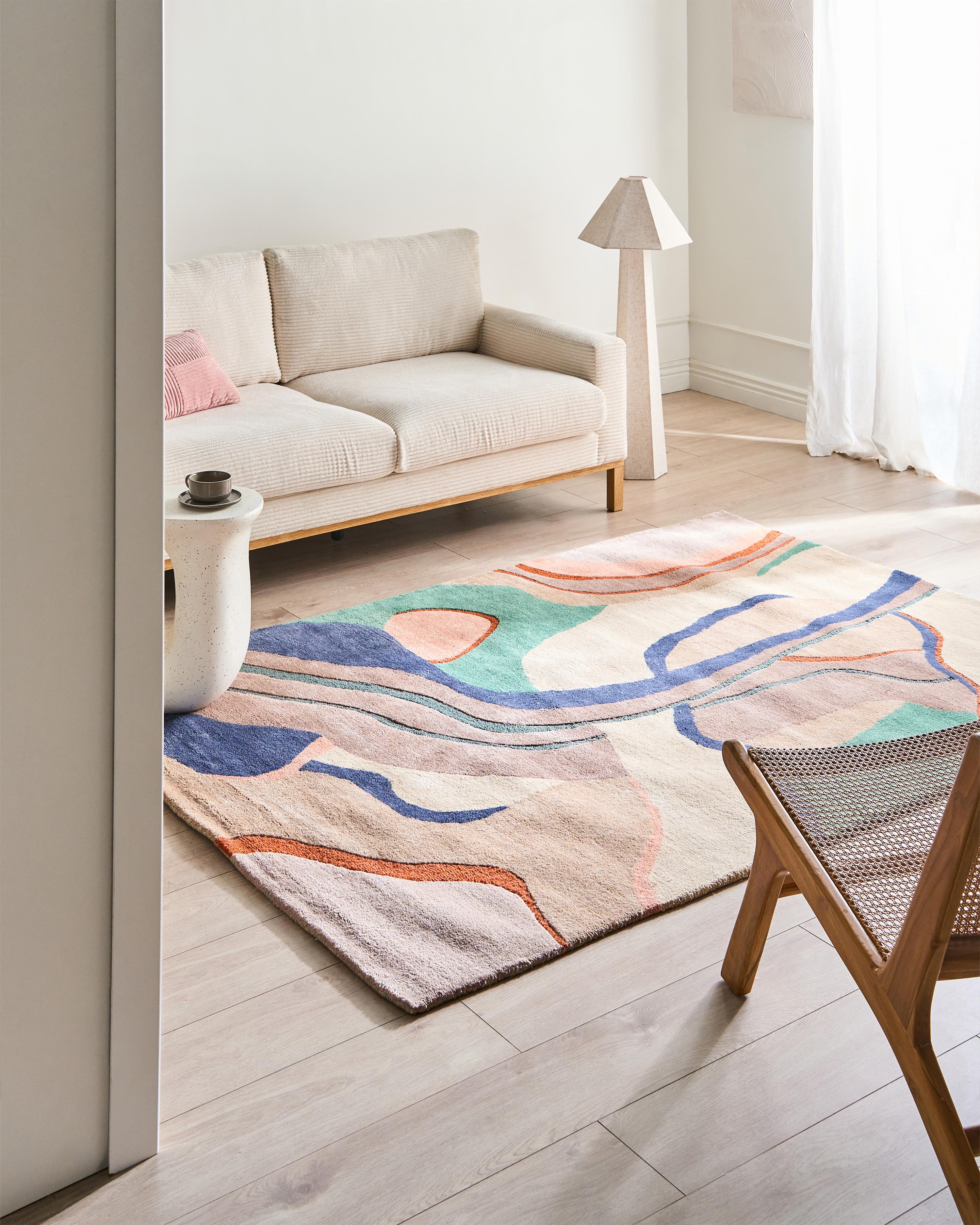 Vloerkleed ALMORA Meerkleurig 160 x 230 cm Viscose