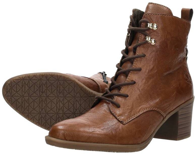 Rieker Veterschoenen Hak cognac