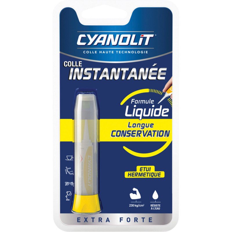 Colle instantanée multi-usages Cyanolit - Tube de 2 g