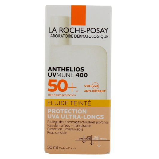Fluide teinté SPF 50+ Anthelios UVMune 400 - Crème solaire teintée