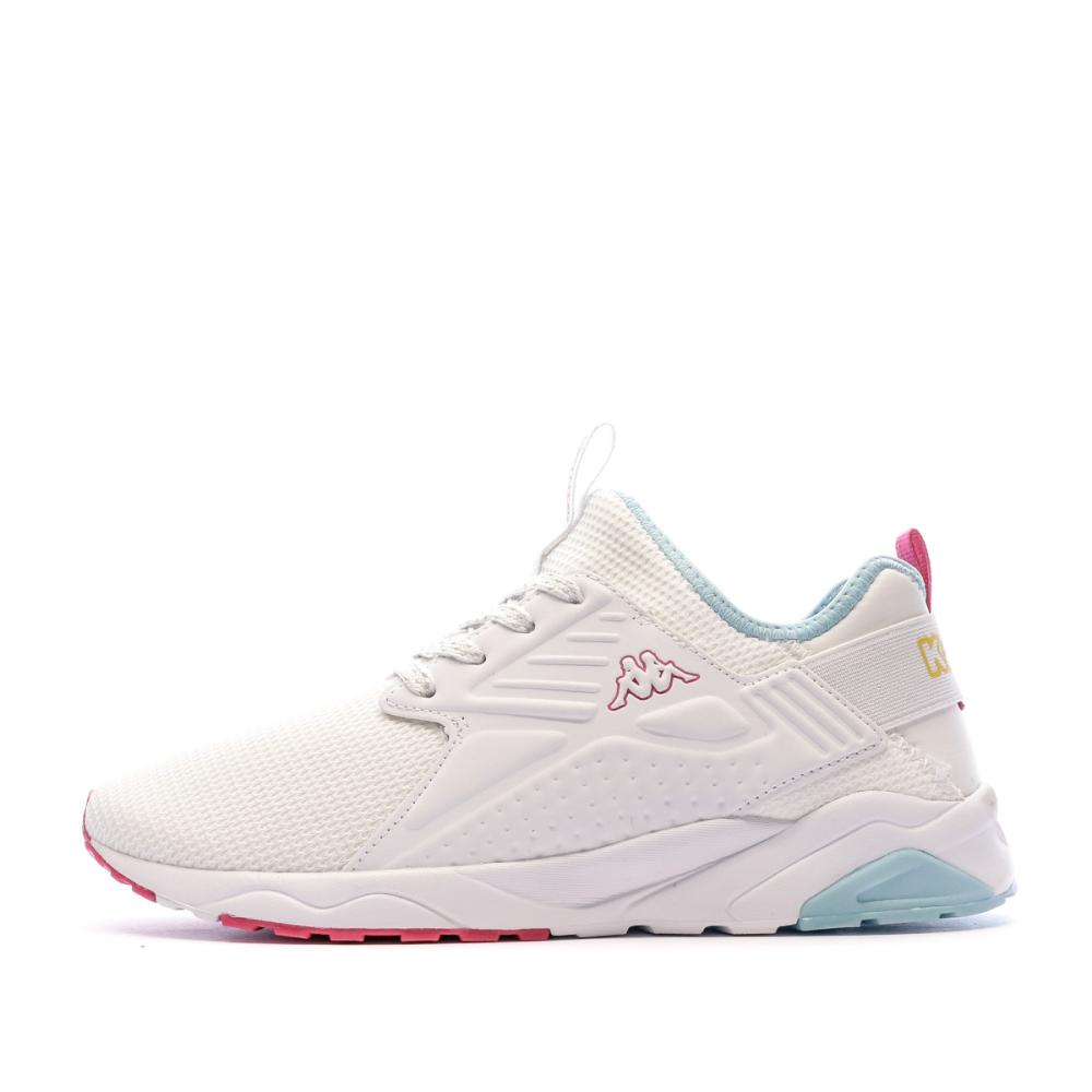 Kappa Baskets Blanche/Bleu Fille Kappa San Puerto