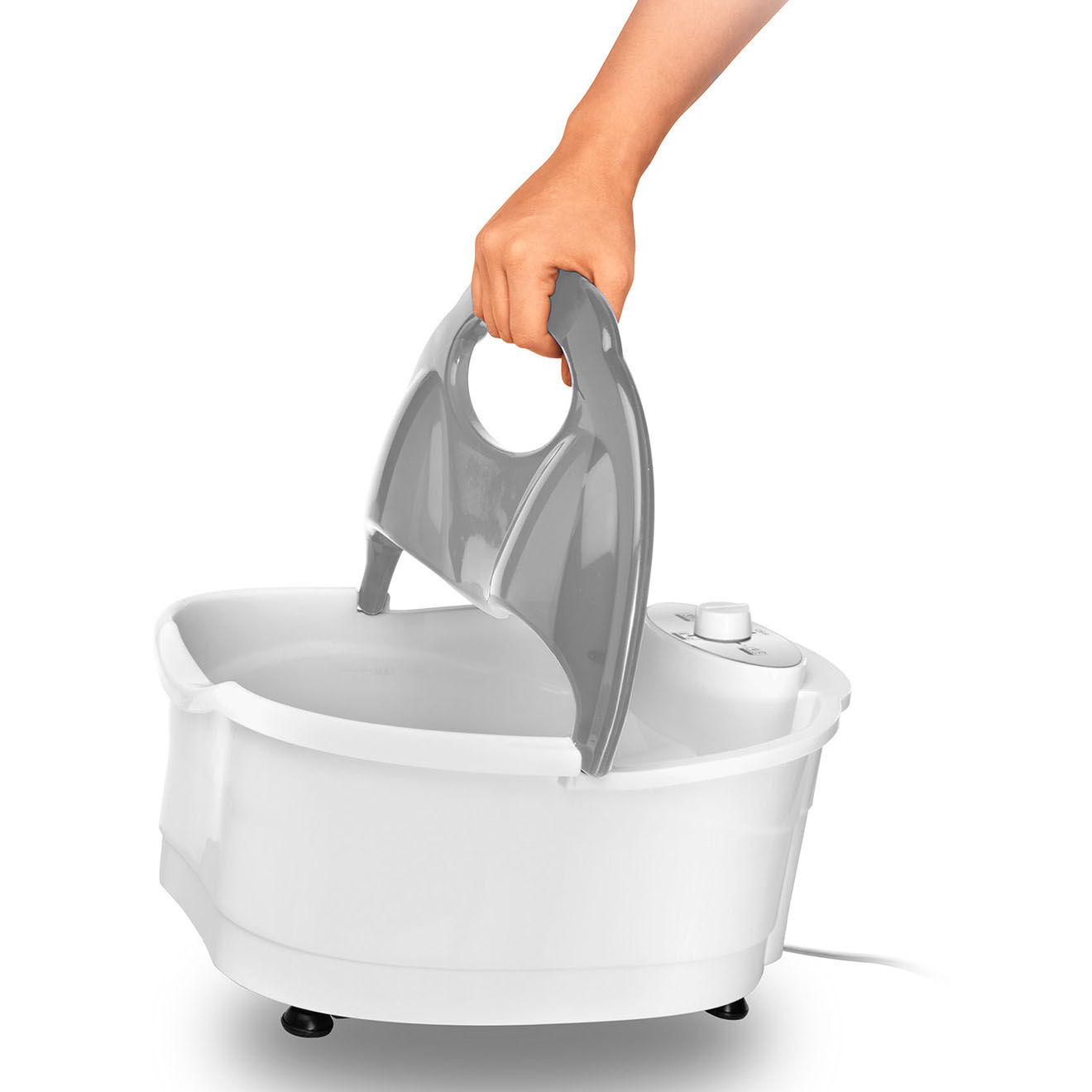 Yoghi Bain de pieds massant blanc/gris - 5 L