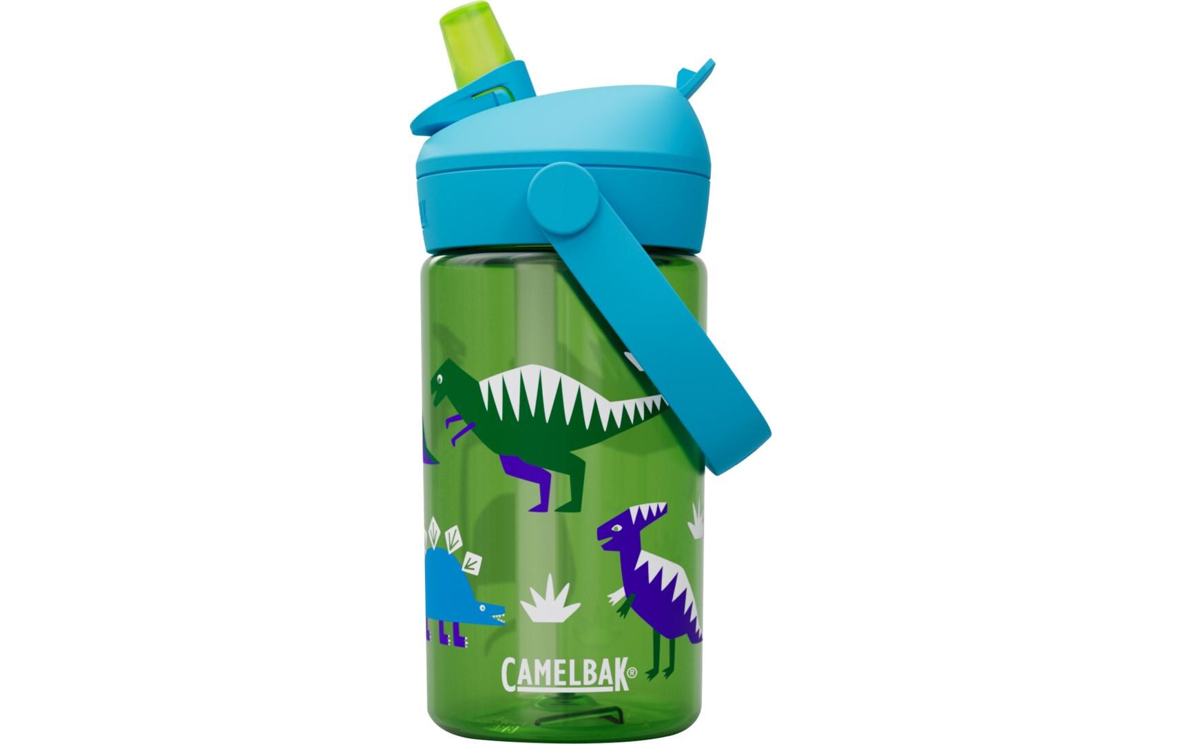 Trinkflasche Thrive Flip Straw Kids hip dinos 400 mlFlasche aus Tritan für Kinder