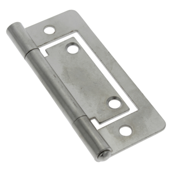 HANDSON Louvredeurscharnier 75x35 mm vernikkeld - 2 stuks