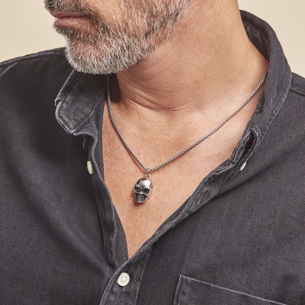Collier Acier Vieillit Urs