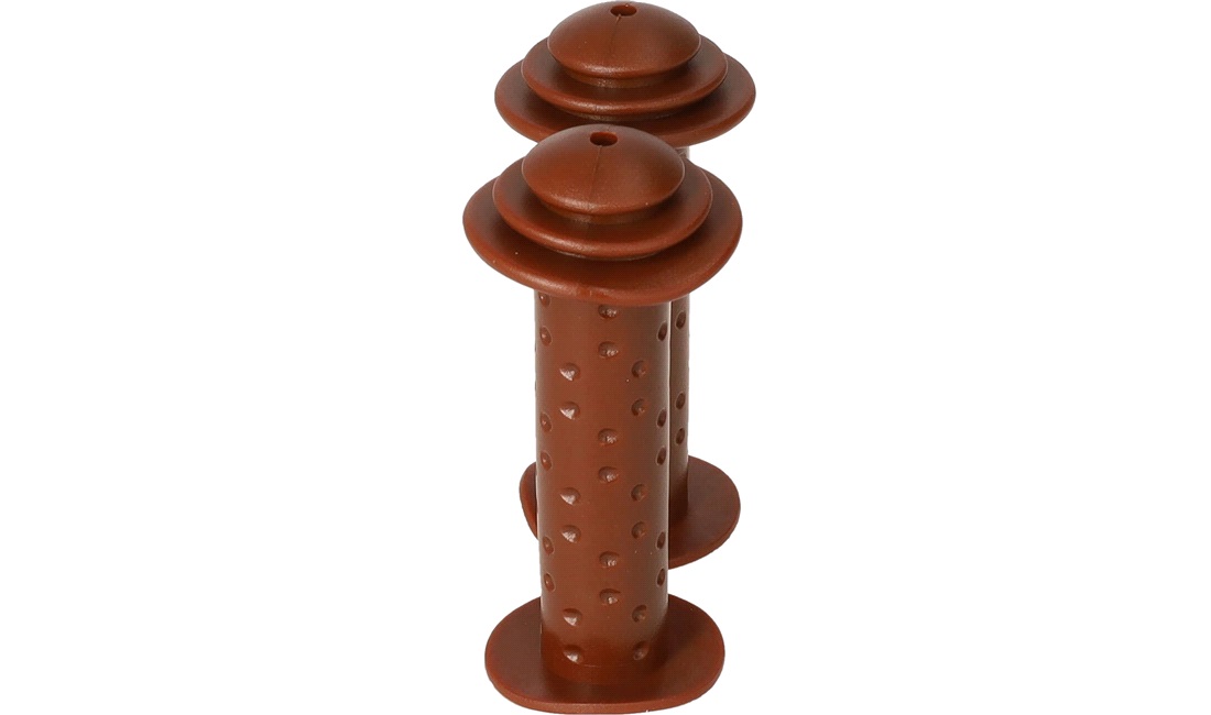 Håndtagssæt brun 100mm
