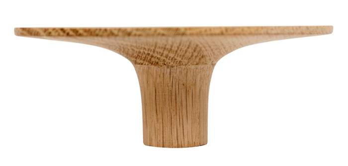 Træknop Ø135 mm egetræ