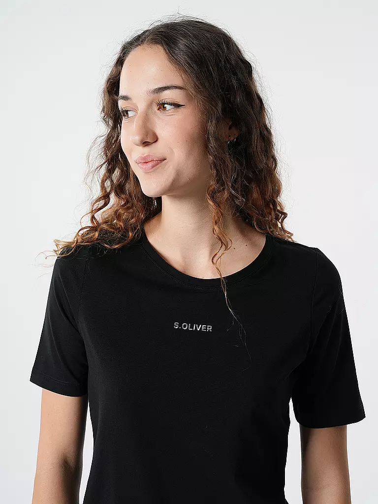 S.OLIVER T-Shirt  schwarz
