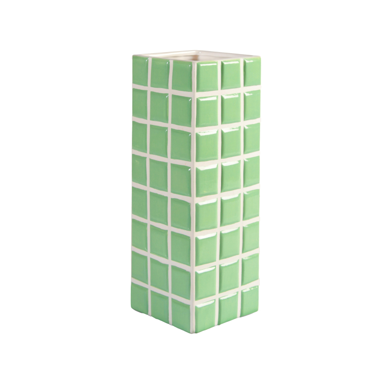 &klevering Tile vaas mint