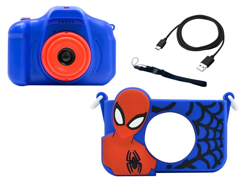 Lexibook Kinderkamera mit Schutz Spider-Man Robuste Digitalkamera für junge Fotografen