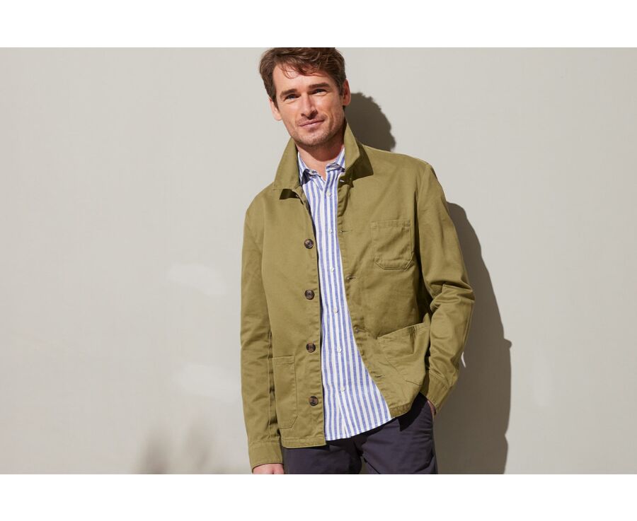 Veste coton homme Kaki clair - FÉLICIEN