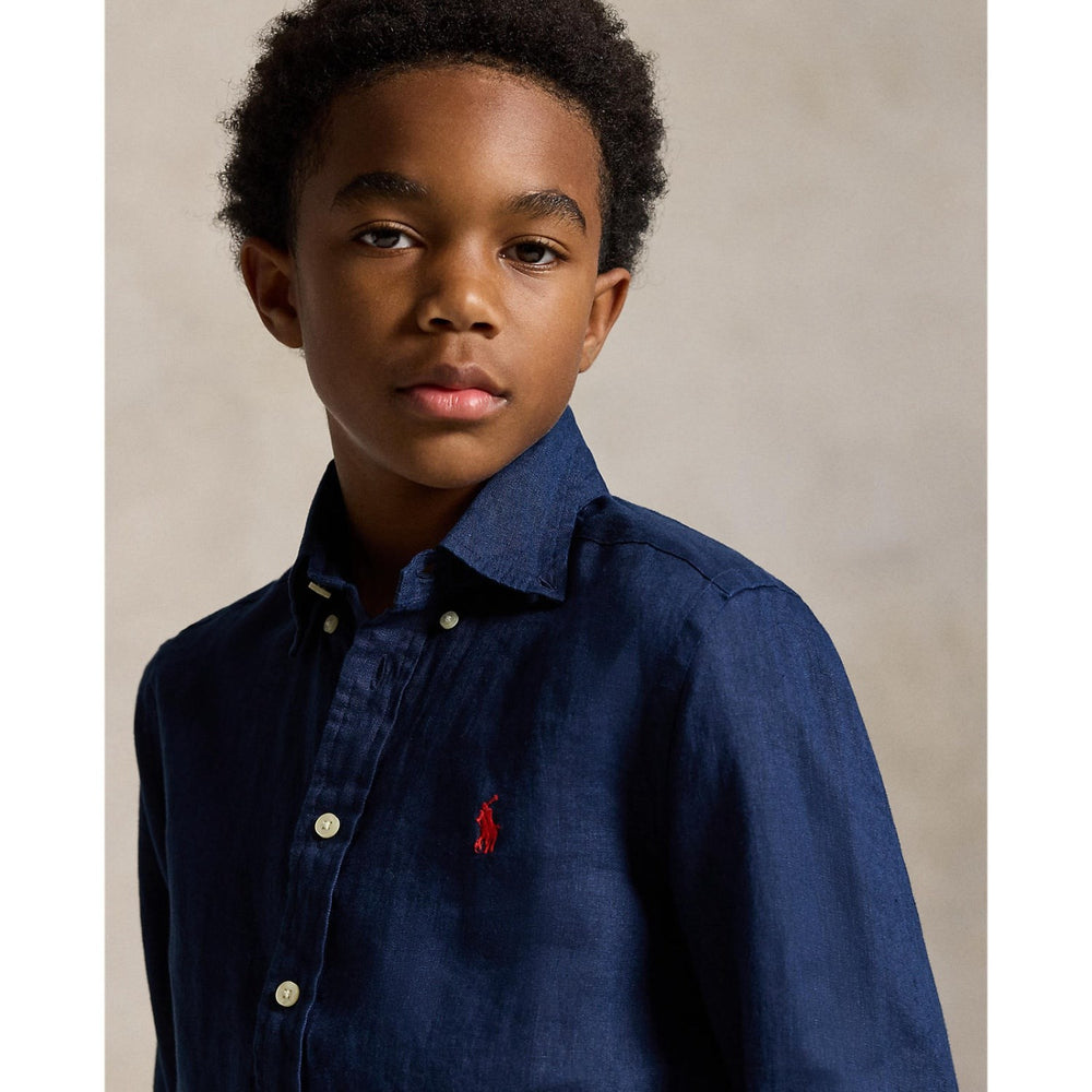 Køb Polo Ralph Lauren Newport Navy Sport Skjorte