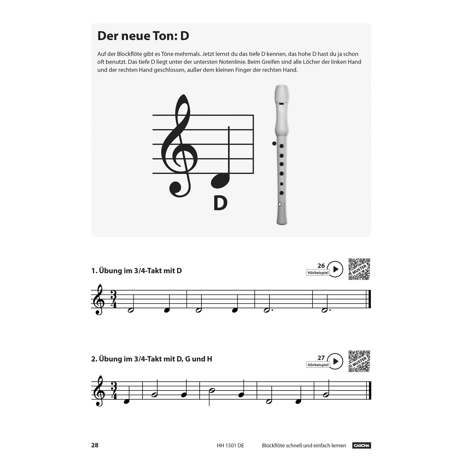 Cascha HH 1501 DE Blockflöte - Schnell und einfach lernen