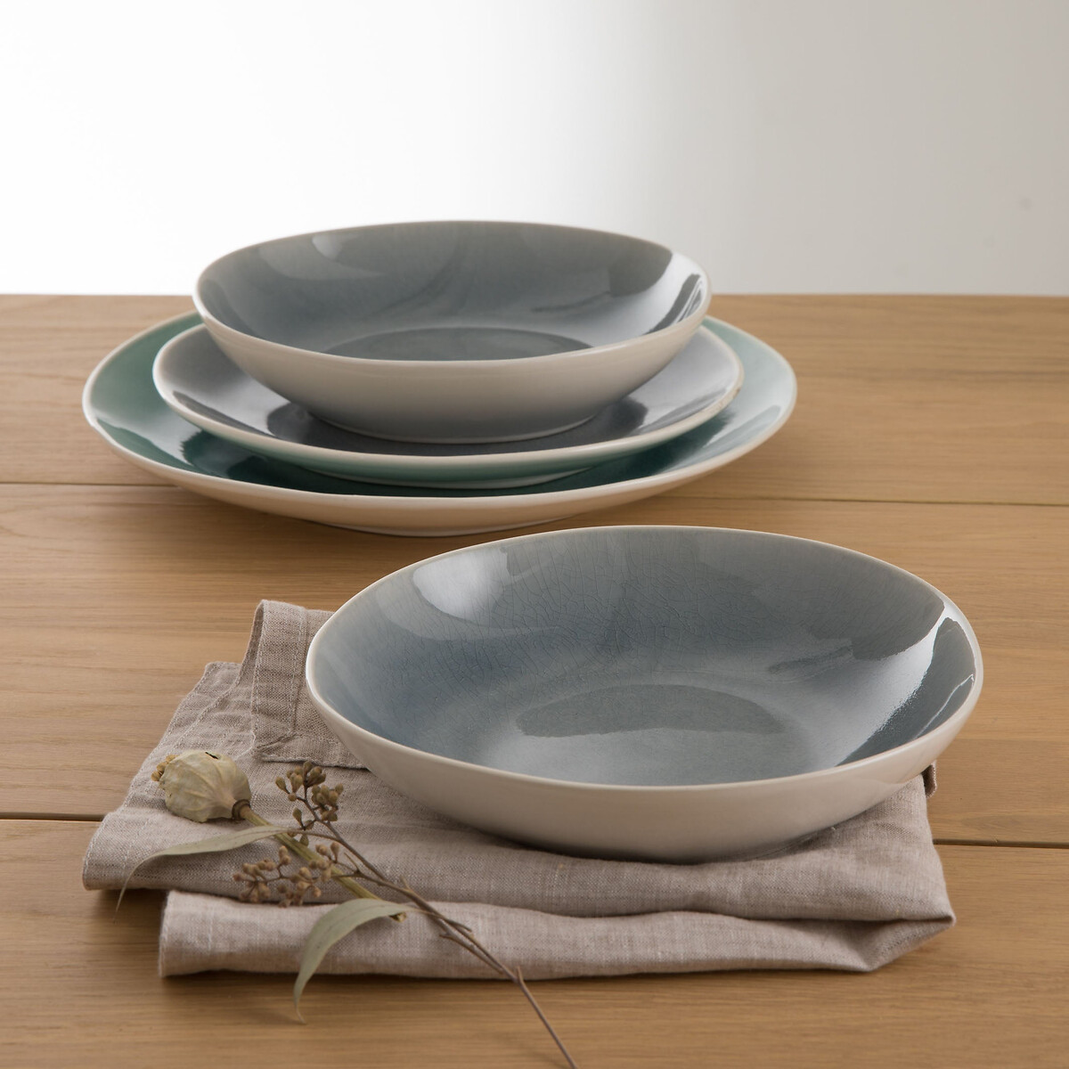 LA REDOUTE INTERIEURS<br>Conjunto de 4 pratos profundos Gogain