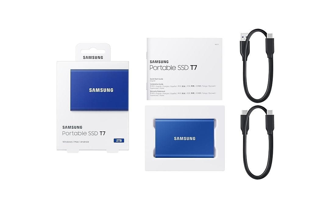 Samsung externe SSD »Port. SSD T7 2TB Indigo Blue« 2 TB