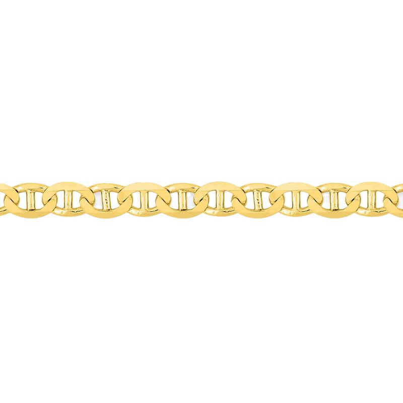 Bracelet Mixte 18 cm - Maille Marine - Or 18 Carats - Largeur 2 mm
