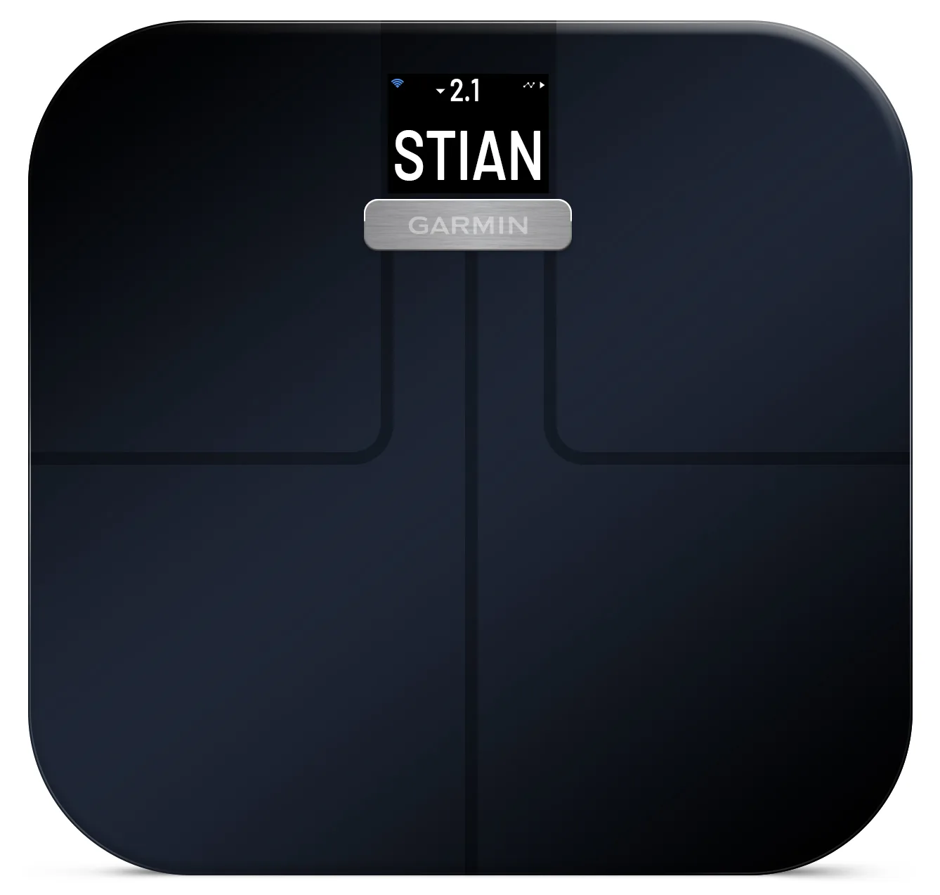 Garmin Index S2 Smart Scale, Intl, Black, 1 pack Black-Black