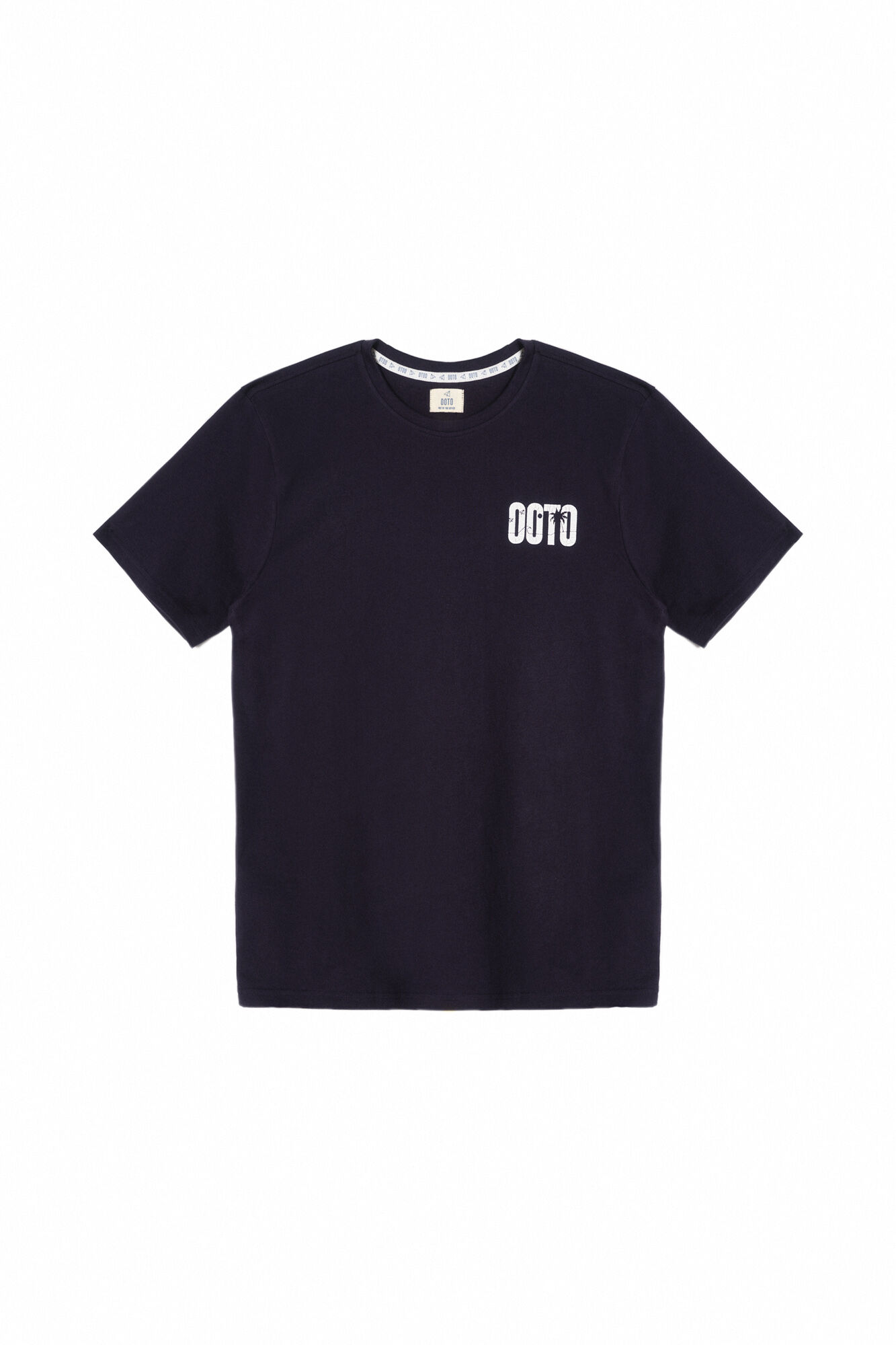 Conjunto de pijama de manga curta. - Azul marinho