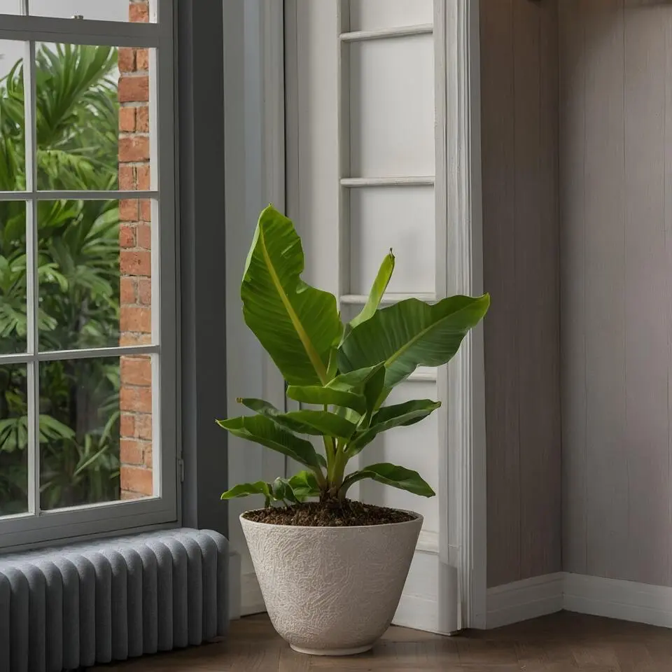 Bananenplant - Musa 'Oriental Dwarf' - Hoogte 25-40cm - ⌀12cm
