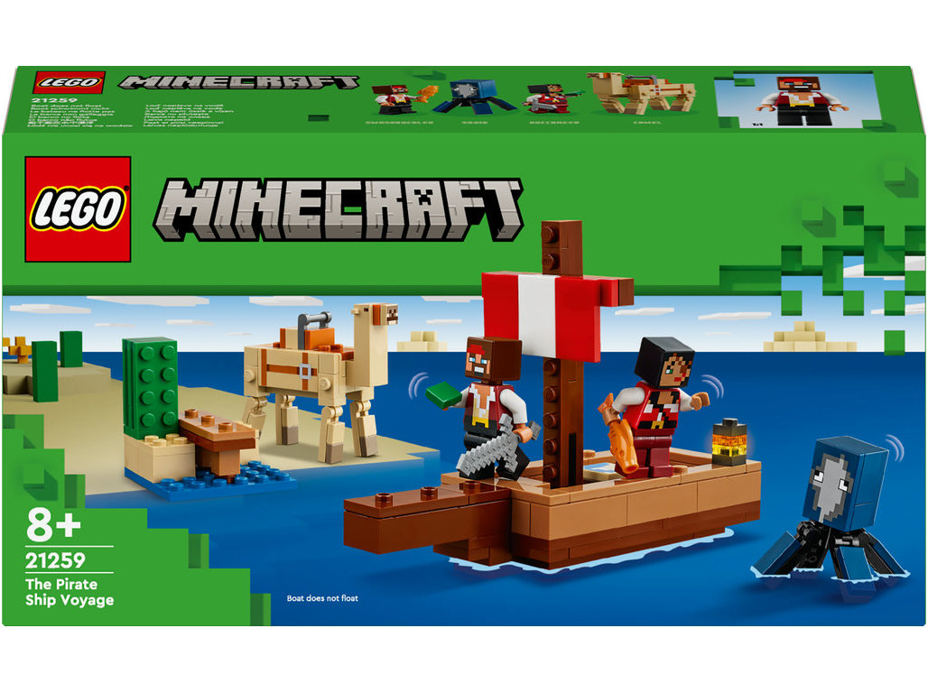 BARCO PIRATA LEGO MINECRAFT