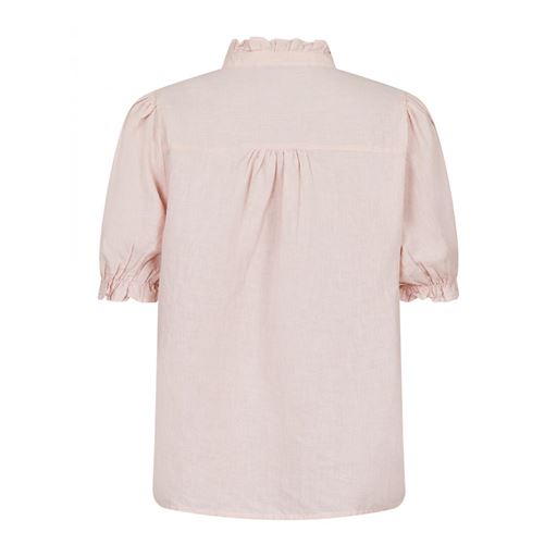 Neo Noir Odesa Linen Bluse, Rose Smoke, 38