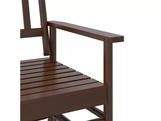 Banc balancelle marron 118x70x104,5 cm bois massif de peuplier