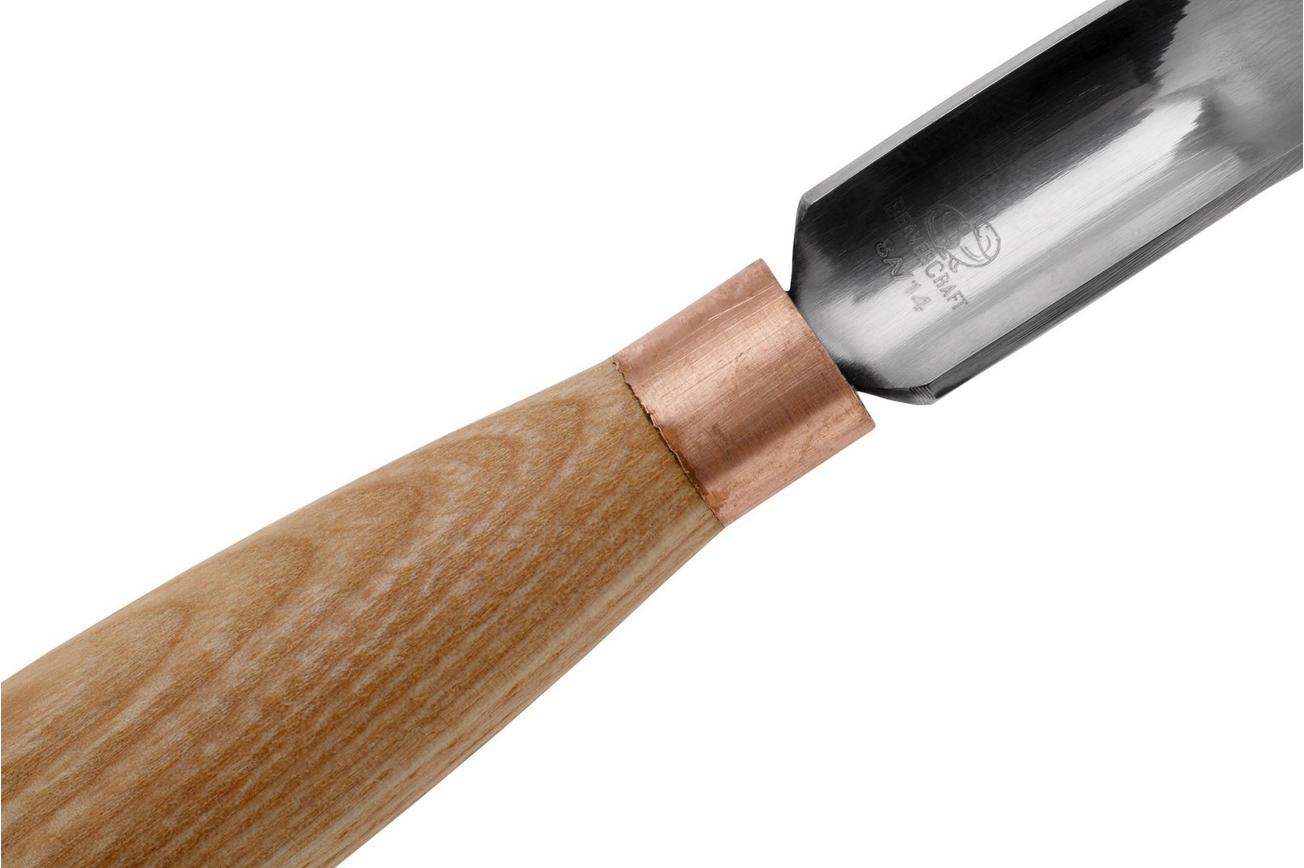 BeaverCraft Compact Short Bent Gouge K8a-14 Sweep 8, 14 mm, guts