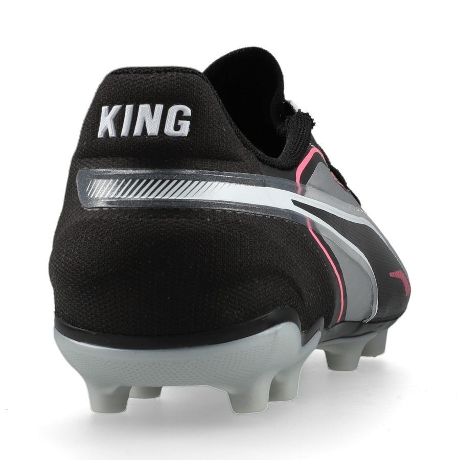 PUMA King Match FG/AG Audacity - Argenté/Noir/Sun Struck/Blanc Enfant