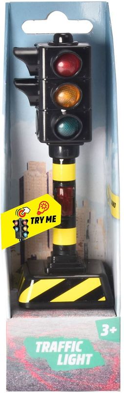 Dickie Toys - Miniatuurset Verkeerslichten - Licht- en Geluidseffecten - 12 cm