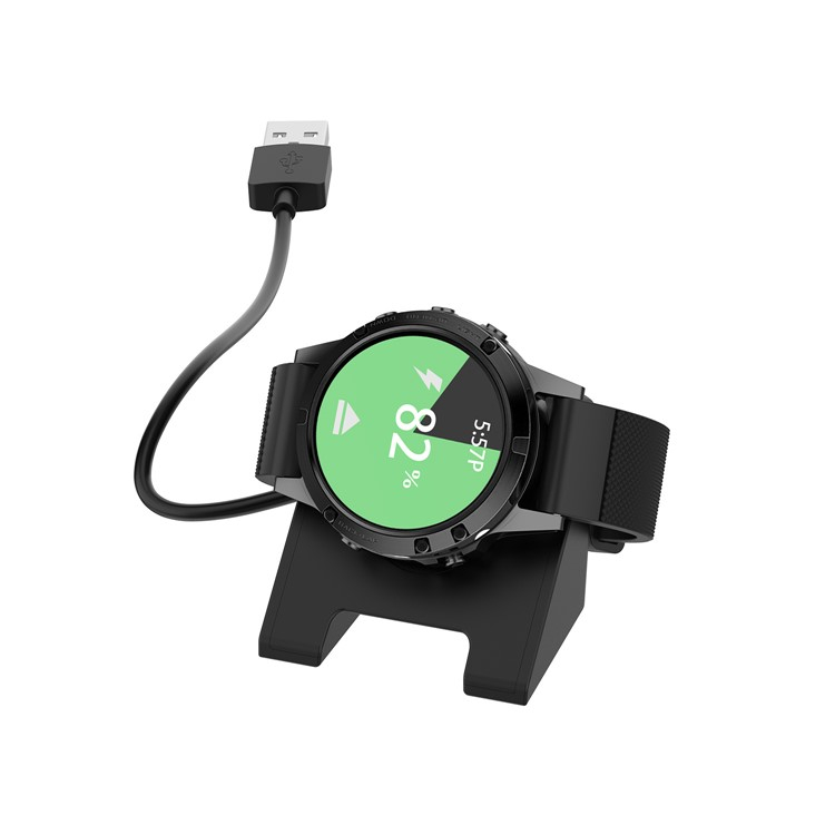 (1m) USB A auf Garmin Fenix 7 / 6 / 5 Magnetisches Ladekabel - Schwarz