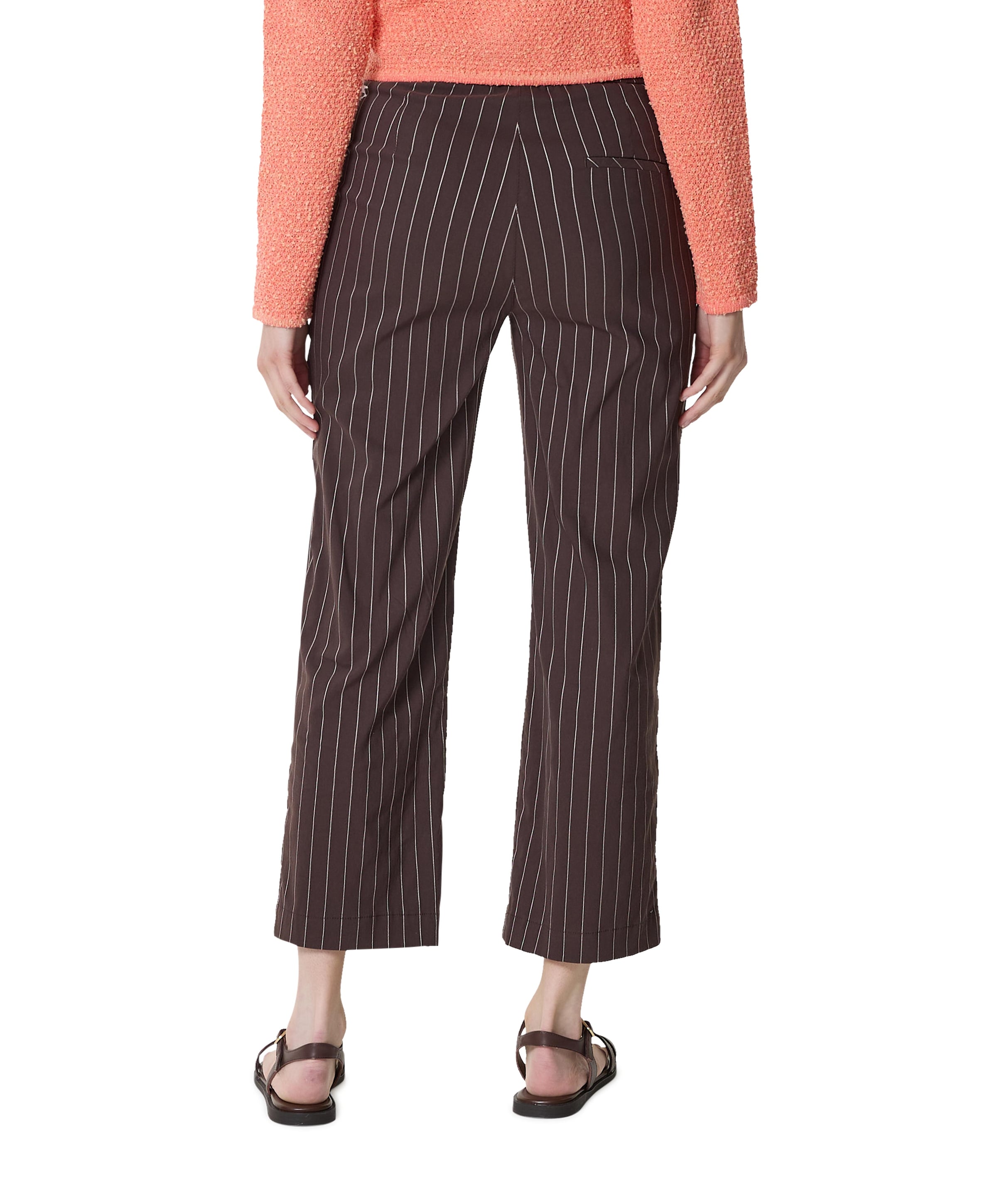 Relaxed by Toni Scarlet Wide Leg 6/8 dames broek bruin