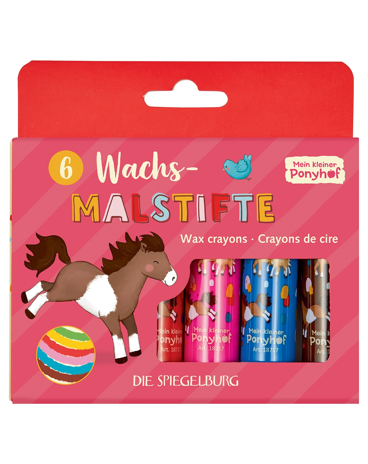 Wachsmalstifte MEIN KLEINER PONYHOF 6er Pack