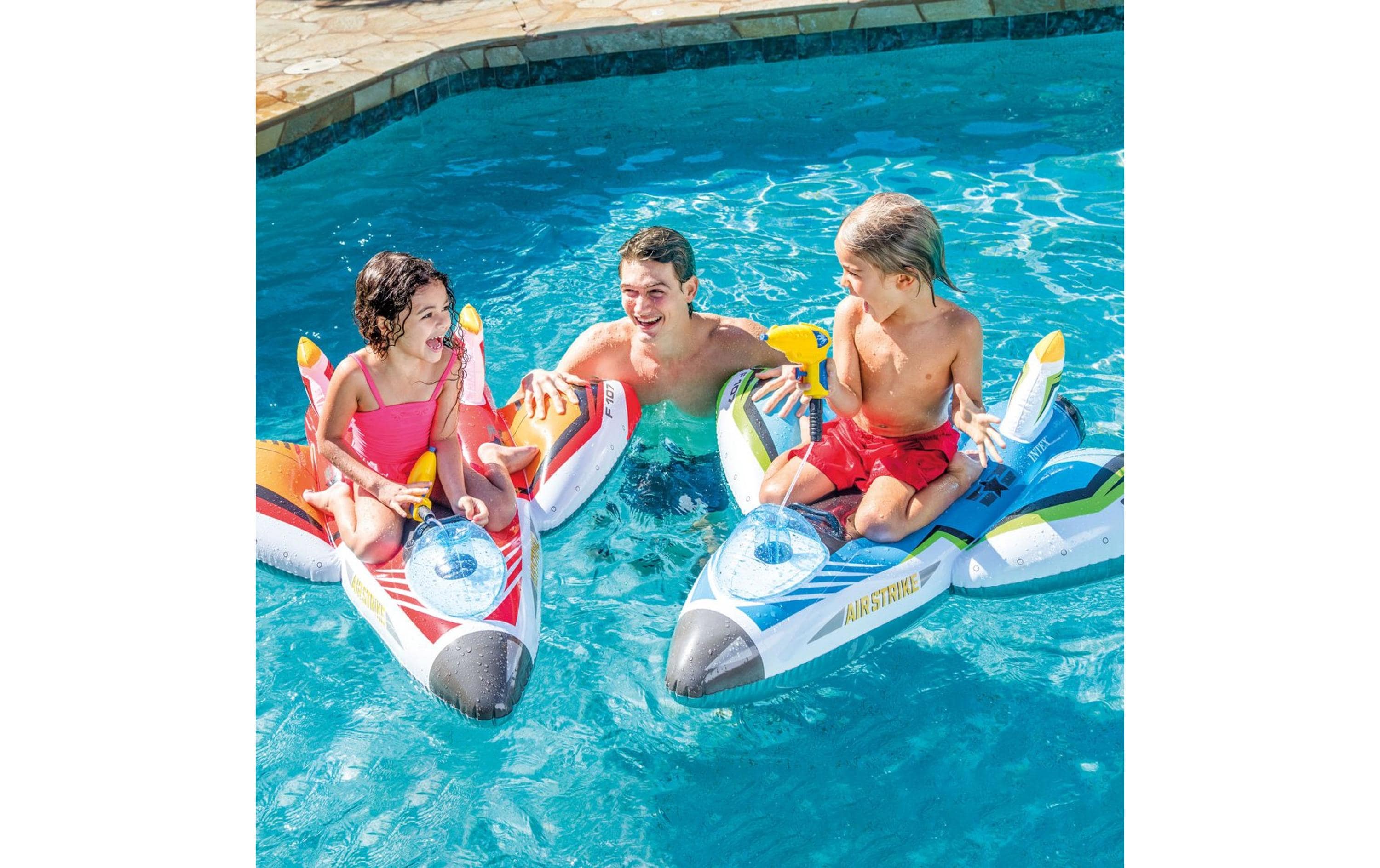 Water Gun Plane Ride-Ons assortiertAufblasbares Spielzeug für Pool & Strand