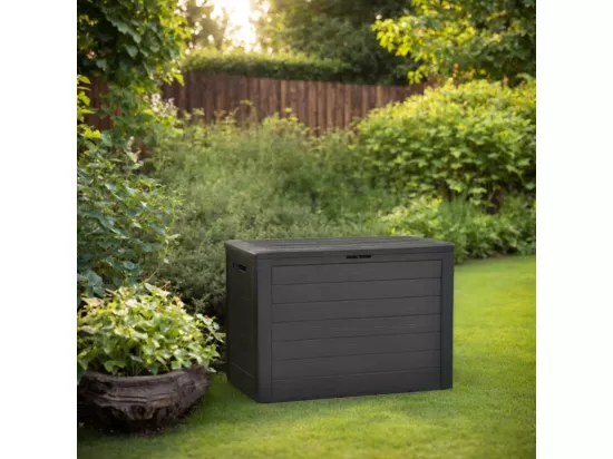 Boîte de rangement de jardin Anthracite 78x44x55 cm