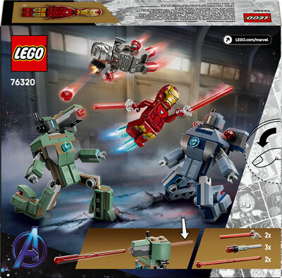 LEGO Super Heroes 76320 Iron Man og War Machine mot Hammer-droner
