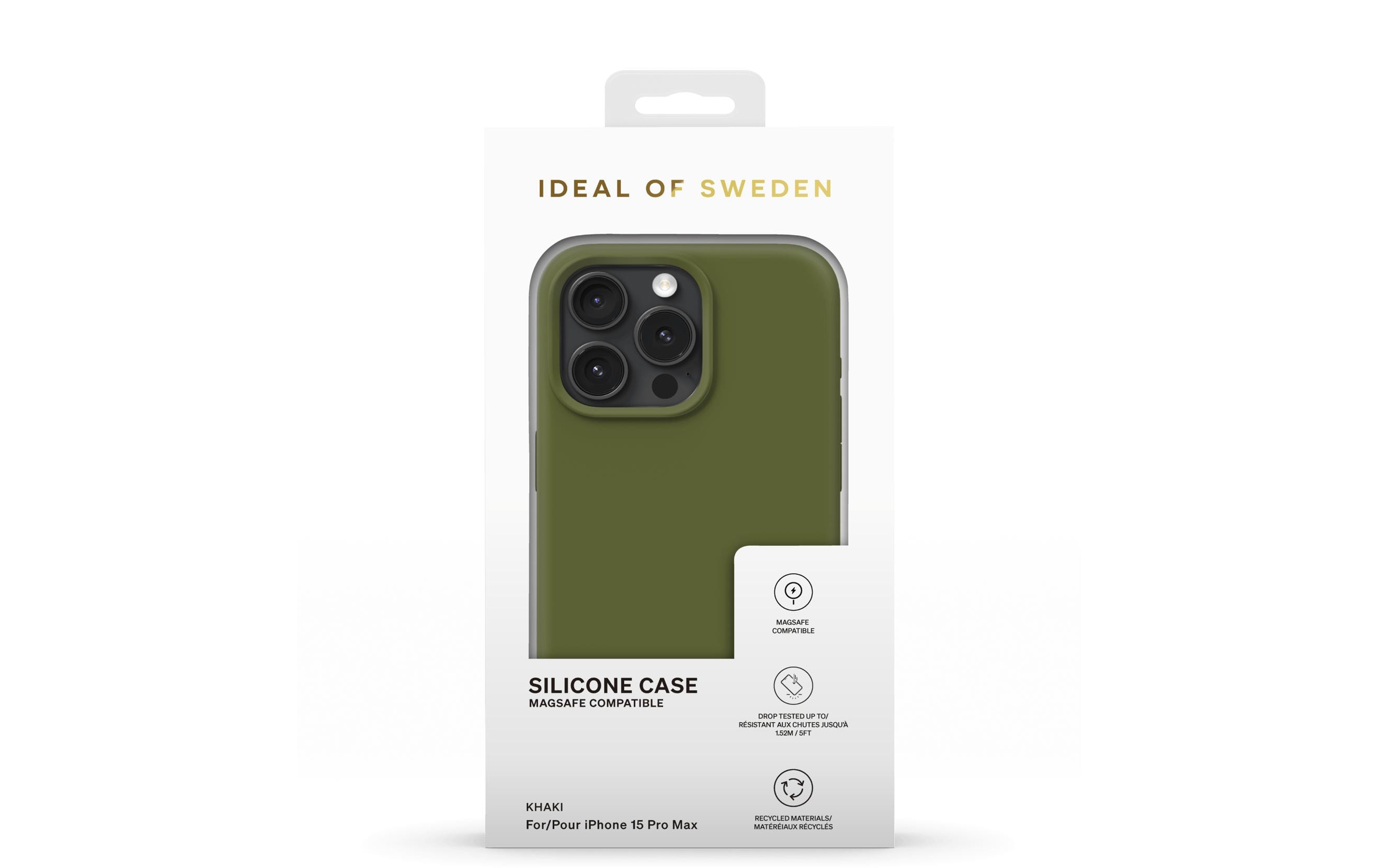 Silicone iPhone 15 Pro Max KhakiSilikon-Backcover für das Apple iPhone 15 Pro Max