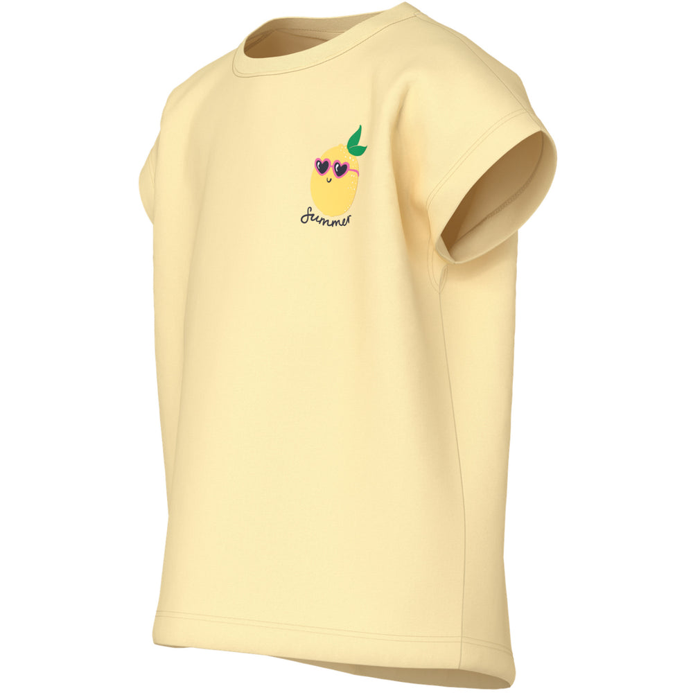 Køb Name It Double Cream Summer Lemon Nmfvarutti Capsl Loose Top