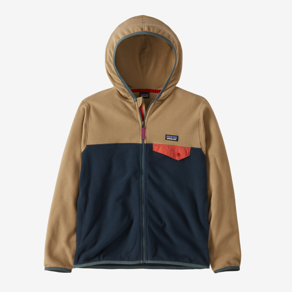 Kinder-Fleecejacke mit Mikro-D-Schnappverschluss