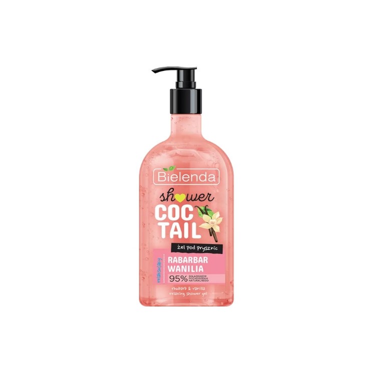 Bielenda Body Coctail ontspannende Douchegel Rabarber + Vanille 400 ml